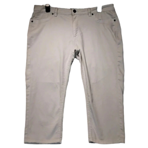 My Style  Women's White Stretch Capri in Size 14